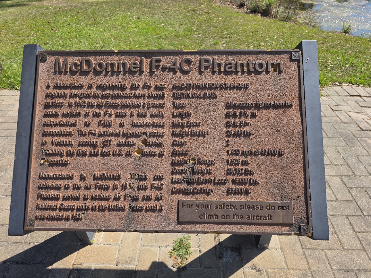 Image of MCDONNELF-4C PLACARD